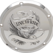 Load image into Gallery viewer, Live to Ride Derby Cover - 5-Hole - Chrome DragSpecialties D33-0110CA - Main Product View