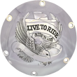 Load image into Gallery viewer, Live to Ride Derby Cover - 6-Hole - Chrome DragSpecialties 33-0067CG - Main Product View