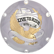 Load image into Gallery viewer, Live to Ride Derby Cover - 6-Hole - Gold DragSpecialties 33-0067CGA - Main Product View