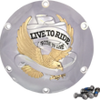 Load image into Gallery viewer, Live to Ride Derby Cover - 6-Hole - Gold DragSpecialties 33-0067CGA - Side View