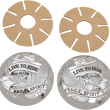 Load image into Gallery viewer, "Live to Ride" Gas Cap Covers - Chrome DragSpecialties 03-0025A-BC230 - Main Product View