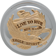 Load image into Gallery viewer, "Live to Ride" Gas Cap - Vented - Chrome with Gold DragSpecialties 72647 - Main Product View