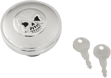 Load image into Gallery viewer, Locking Gas Cap - Skull - Vented - Chrome DragSpecialties 03-0320AS-A - Main Product View
