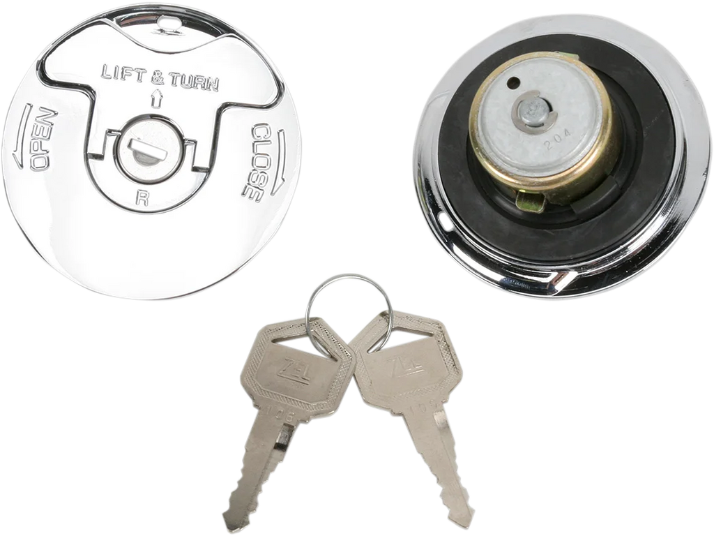 Locking Gas Caps - Vented/Non-Vented - Flush-Mount DragSpecialties 011549-BX-LB1 - Main Product View