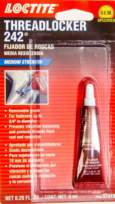 Loctite Threadlocker 242 Blue 6ml/.20oz 487229 – CI Motorsports