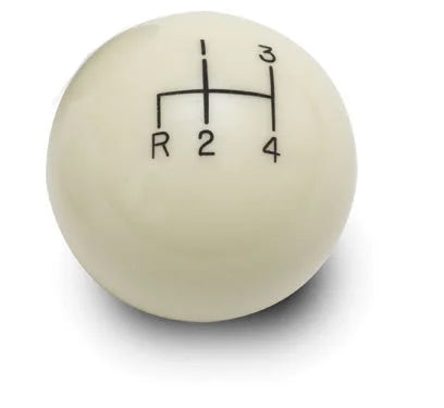Lokar 2in Shift Knob Ivory 4 Speed