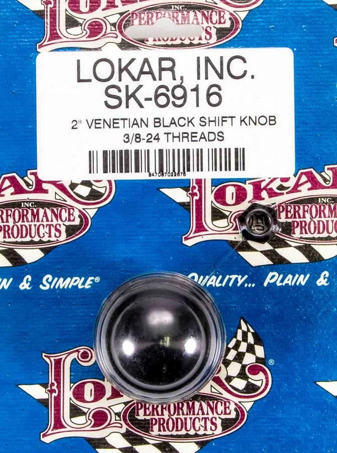 Lokar 2in Shift Knob Venetian Black