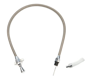 Lokar 36in Trans Dipstick Stainless Firewall Mount TD-30PGFM36