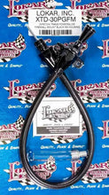 Load image into Gallery viewer, Lokar Black Trans Dipstick GM P/G Firewall Mount