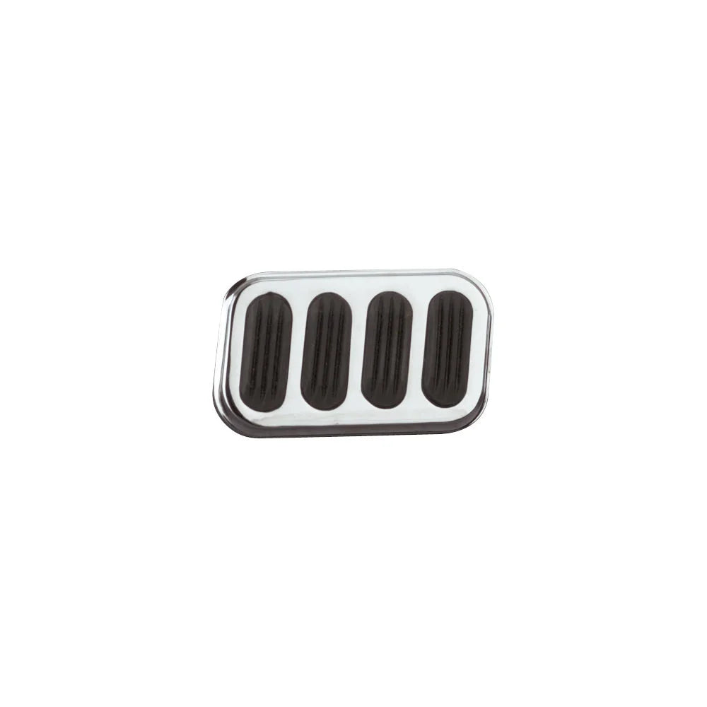 Lokar Chrome Brake Pad W/Rubbe