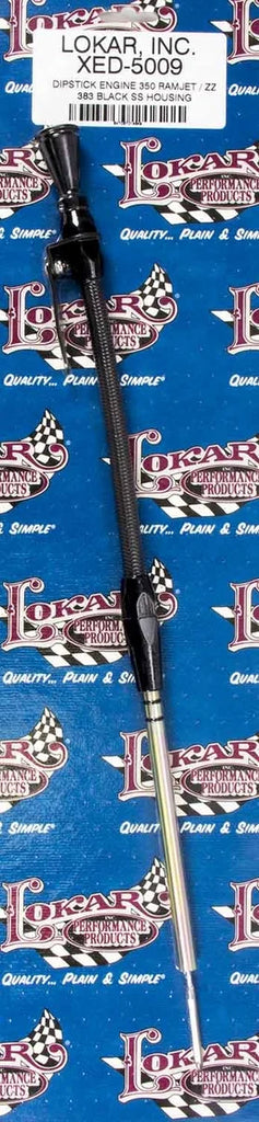 Lokar Flexible Engine Dipstick Black GM Ramjet SBC
