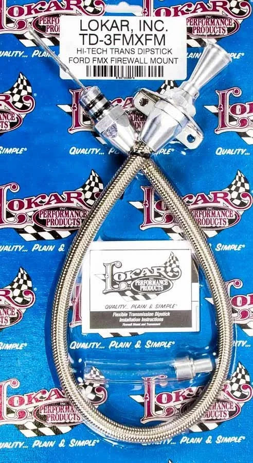 Lokar Hi-Tech Trans Dipstick Ford FMX Firewall Mt.