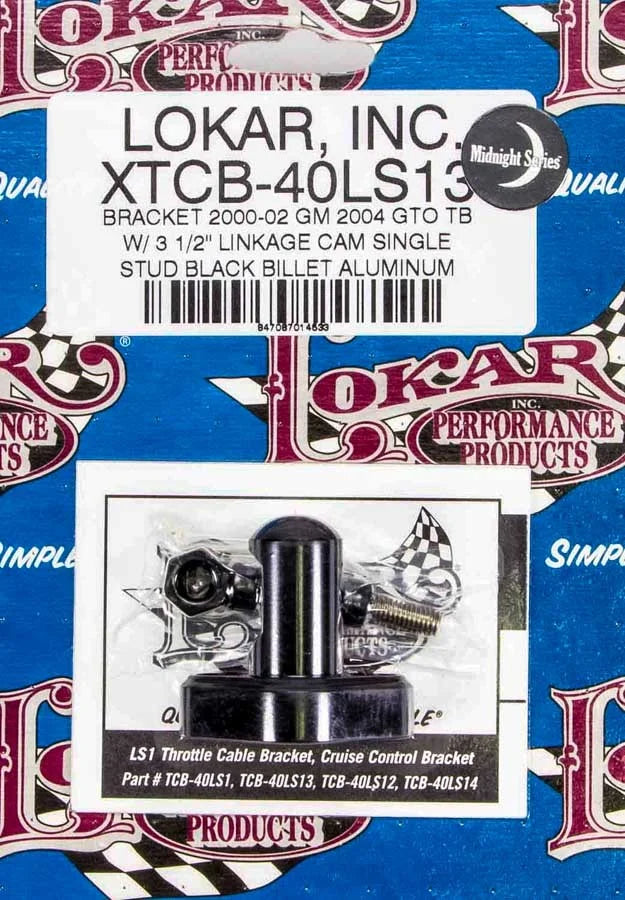Lokar LS1 Throttle Cable Bracket Black
