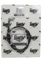 Load image into Gallery viewer, Lokar VS Throttle Cable Black Black Wrap w/ Red Tracer