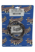 Load image into Gallery viewer, Lokar VS Throttle Cable Black Black Wrap w/ Red Tracer