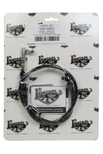 Load image into Gallery viewer, Lokar VS Throttle Cable Black Black Wrap w/ White Trac