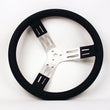 Load image into Gallery viewer, Longacre 15in Steering Wheel Blk Alum Smooth Grip 52-56801