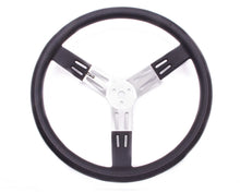 Load image into Gallery viewer, Longacre 17in. Steering Wheel Black Alum. Smooth Grip 52-56811