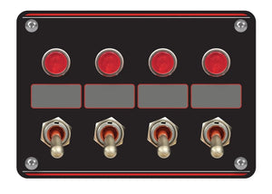 Longacre Accessory Panel Black Switch w/Pilot Light 52-48865