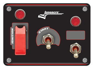 Longacre Ignition Panel Black w/ 1 Acc and Pilot Light 52-48966