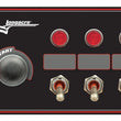 Load image into Gallery viewer, Longacre Ignition Panel Black w/ 4 Acc and Pilot Light 52-48869