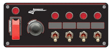 Load image into Gallery viewer, Longacre Ignition Panel Black w/ 4 Acc and Pilot Light 52-48869