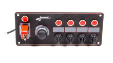 Load image into Gallery viewer, Longacre Ignition Panel Black w/ 4 Acc. and Pilot Light 52-44869