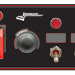 Load image into Gallery viewer, Longacre Ignition Panel Black w/2 Acc. and Pilot Light 52-48867