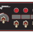 Load image into Gallery viewer, Longacre Ignition Panel Black w/4 Acc and Pilot Light 52-48969