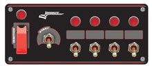 Load image into Gallery viewer, Longacre Ignition Panel Black w/4 Acc and Pilot Light 52-48969