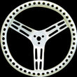Load image into Gallery viewer, Longacre Steering Wheel 14in Dished Drilled Natural 52-56835