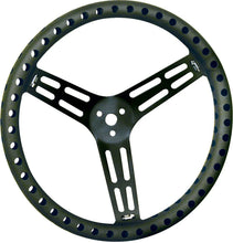 Load image into Gallery viewer, Longacre Steering Wheel 15in Dished Drilled Black 52-56838