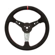 Load image into Gallery viewer, Longacre Steering Wheel 15in Dished Suede Blk Spokes 52-56797