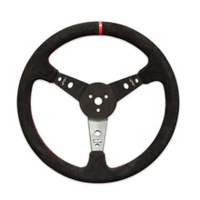 Load image into Gallery viewer, Longacre Steering Wheel 15in Dished Suede Blk Spokes 52-56797