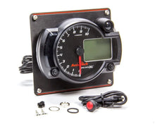 Load image into Gallery viewer, Longacre Tach 4in Data Logging Blk w/Blk Alum Panel 52-44479