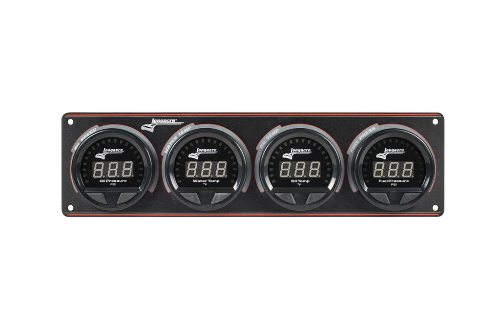 Longacre Waterproof LED 4 Gauge Panel OP/WT/OT/FP 52-44666