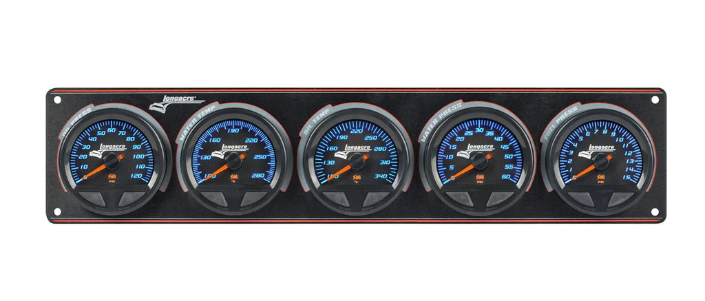 Longacre Waterproof SMI 5 Gauge Panel OP/WT/OT/WP/FP 52-44570
