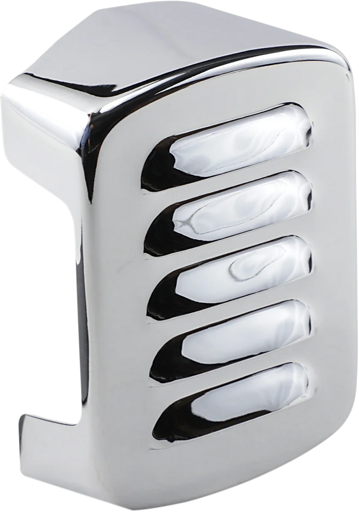 Louvered Coil Cover - Chrome - Harley Davidson DragSpecialties 13005 - Main Product View