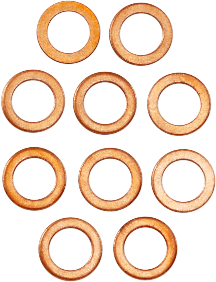 Lower Fork Leg Copper Washers - 10-Pack James Gasket JGI-45398-96 - Main Product View