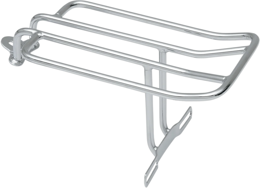 Luggage Rack - Chrome - FLST DragSpecialties 77-0035-BX-LB2 - Side View