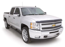 Load image into Gallery viewer, Lund 01-13 Chevy Silverado 1500 Crew Cab 5in. Oval Curved Steel Nerf Bars - Black - Installation View