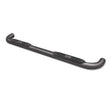 Load image into Gallery viewer, Lund 01-13 Chevy Silverado 1500 Crew Cab (Body Mount) 4in. Oval Curved Steel Nerf Bars - Black - Side View
