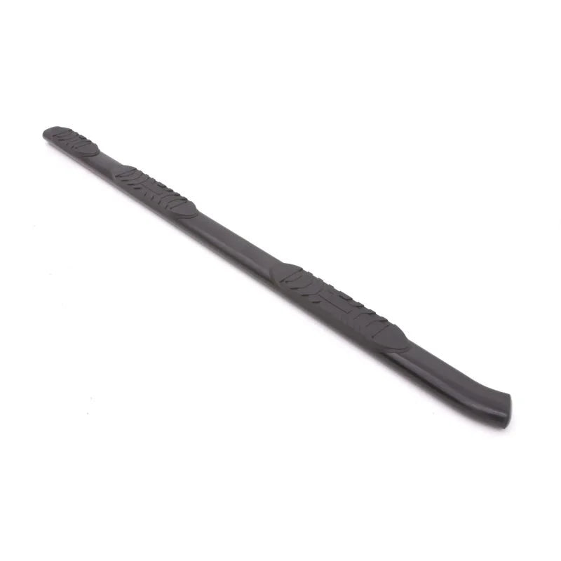 Lund 01-14 Chevy Silverado 2500 Crew Cab (6.5ft. Bed) 5in. Oval WTW Steel Nerf Bars - Black - Side View