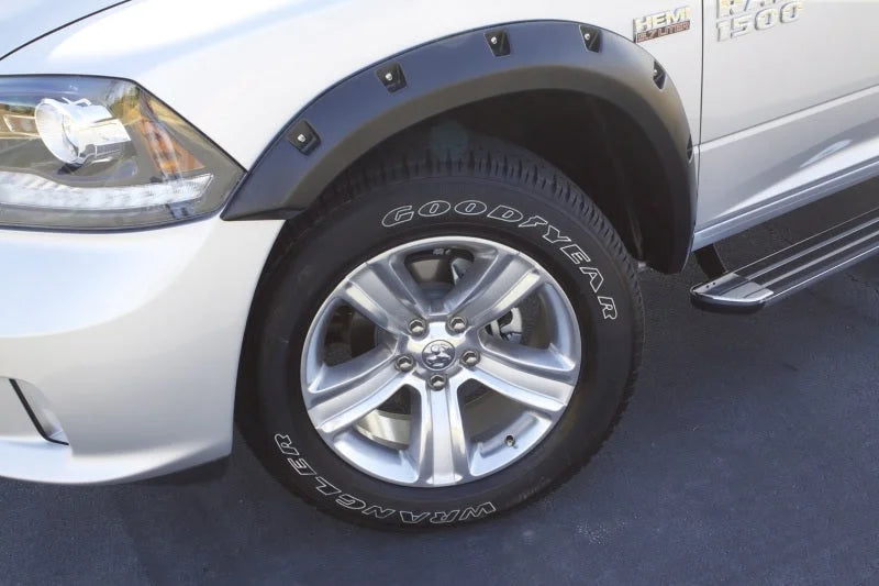Lund 02-08 Dodge Ram 1500 RX-Rivet Style Smooth Elite Series Fender Flares - Black (4 Pc.) - Side View
