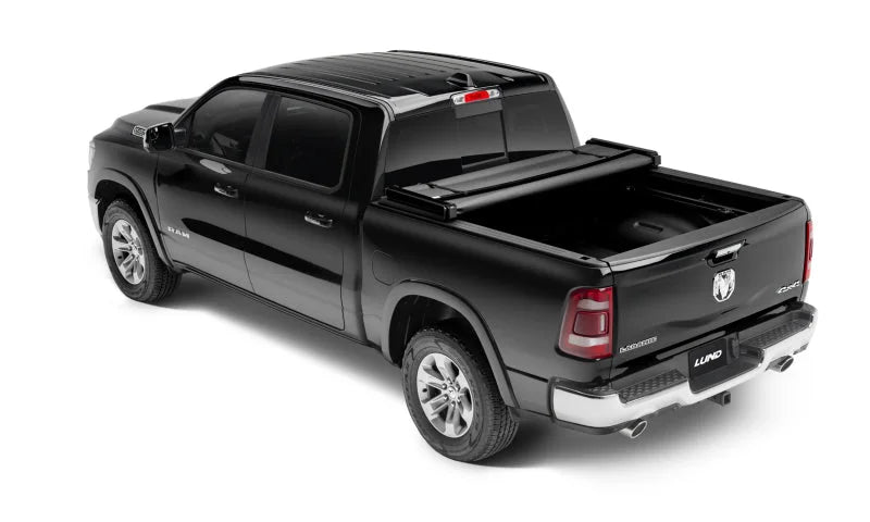 Lund 02-17 Dodge Ram 1500 (6.5ft. BedExcl. Beds w/Rambox) Genesis Tri-Fold Tonneau Cover - Black - Additional View 5