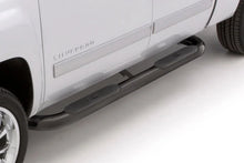 Load image into Gallery viewer, Lund 03-09 Dodge Ram 2500 Quad Cab 4in. Oval Curved Steel Nerf Bars - Black - Back View