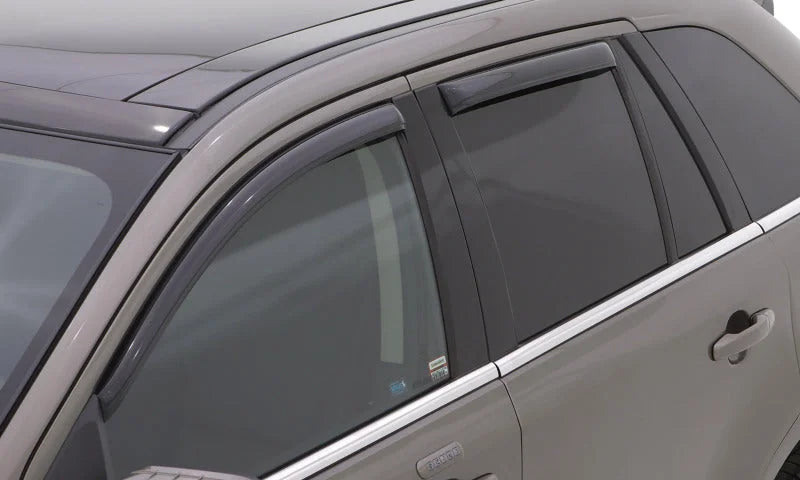 Lund 04-14 Ford F-150 SuperCab Ventvisor Elite Window Deflectors - Smoke (2 Pc.) - Back View