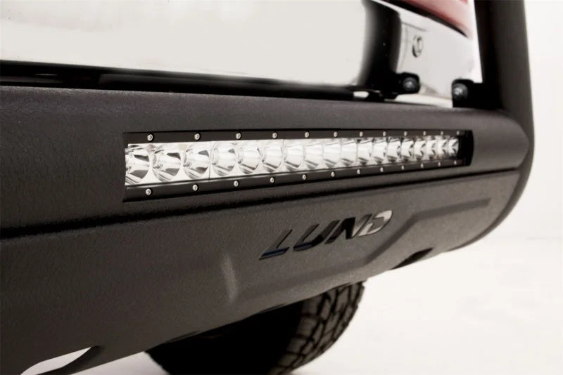 Lund 04-18 Ford F-150 (Excl. Heritage) Bull Bar w/Light & Wiring - Black - Side View