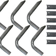 Load image into Gallery viewer, Lund 06-10 Jeep Commander EZ Running Board Mounting Bracket Kit - Brite