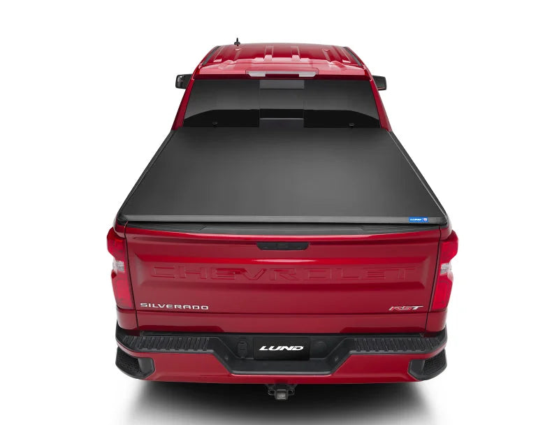 Lund 07-13 Chevy Silverado 1500 (6.5ft. Bed) Genesis Tri-Fold Tonneau Cover - Black - Additional View 8